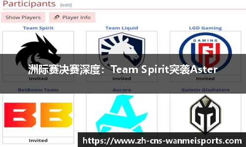 洲际赛决赛深度：Team Spirit突袭Aster